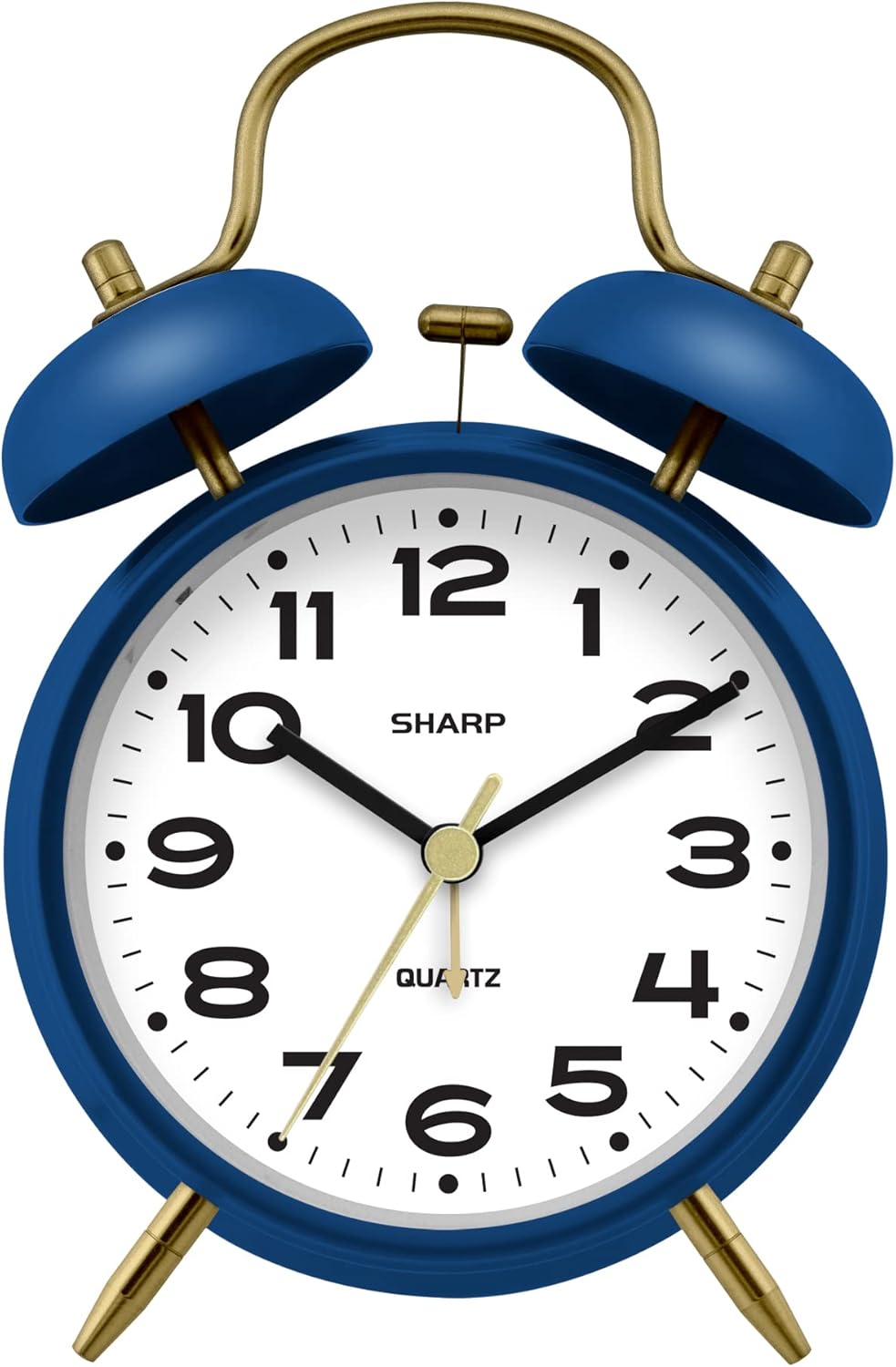 SHARP Twin Bell Alarm Clock, Loud Alarm Great for Heavy