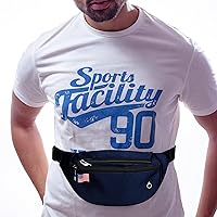 Vista 205 de Riñonera para hombres y mujeres, impermeable, para deportes, para viajes, senderismo, correr