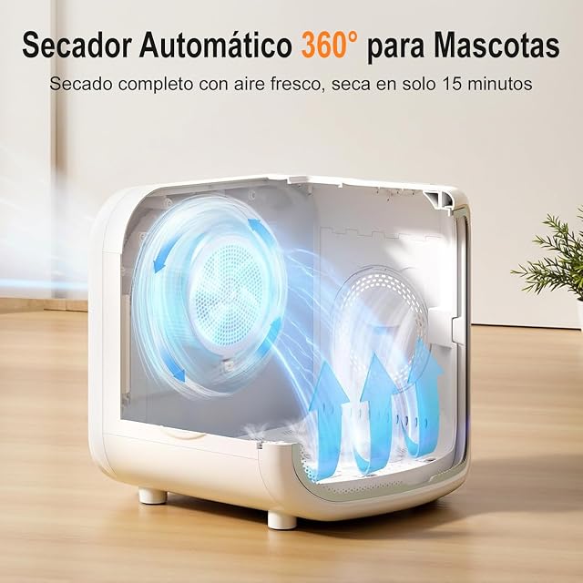 Foto 4 de 8 de WOOX Secador Automático para Mascotas con App Inteligente 75L Capacidad Extra Grande Secador para Perros…