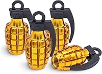 Vista 65 de Tapas de válvula de neumático deportivo, 4 unidades, antirrobo, universales, aluminio, cilindro elíptico con junta tórica, para automóviles