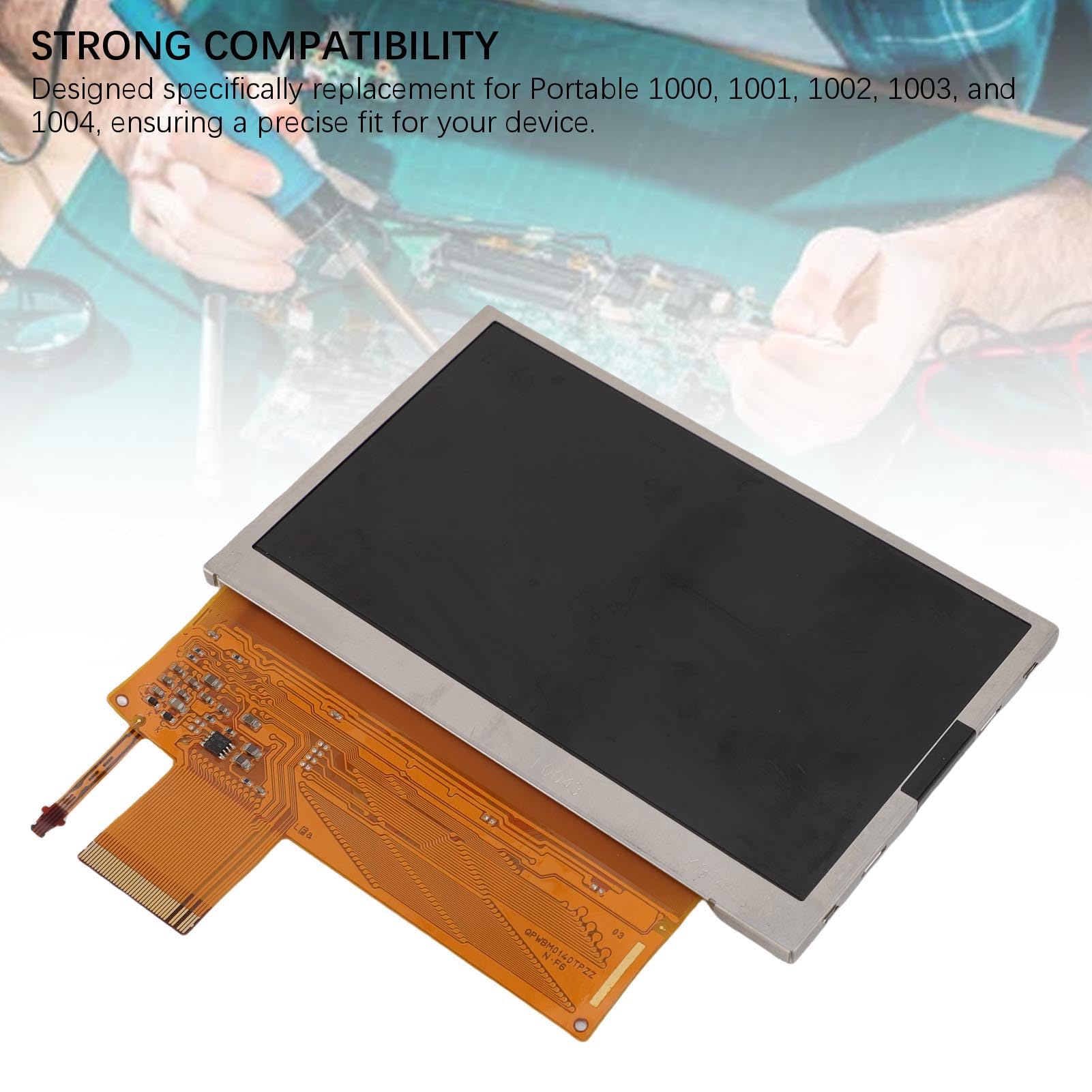 Jectse Sostituzione Schermo LCD Ad Alta sensibilità, Sostituzione Display LCD Retroilluminato per Portatile 1000 1001 1002 1003 1004