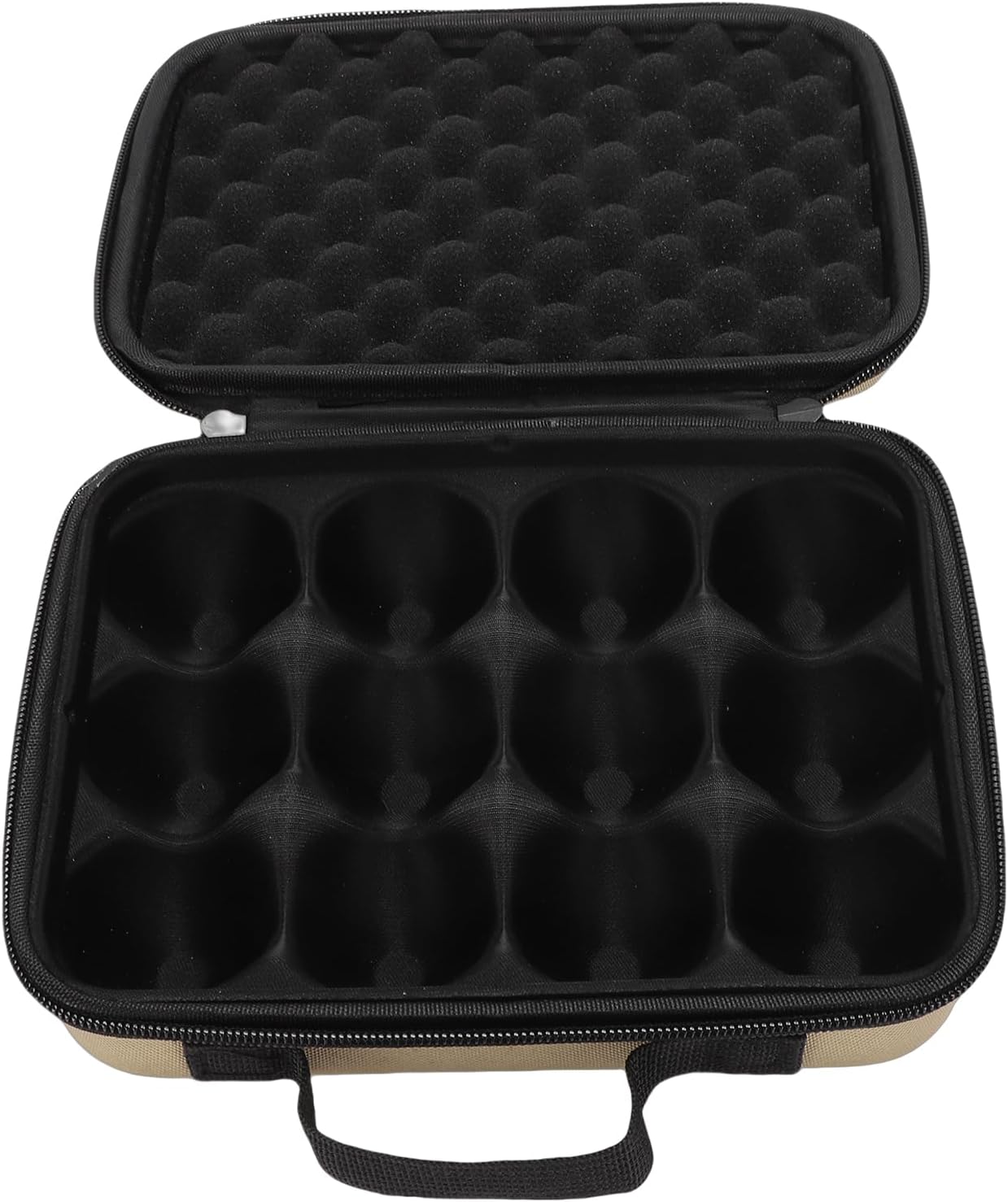 12 Grid Shockproof Egg Container, Portable Outdoor Egg Carrier with Handle for Camping Picnic and Travel