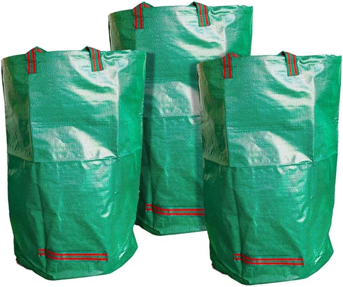 ANSIO Garden Waste Bags 120L Pack of 3,Heavy Duty Garden Bags
