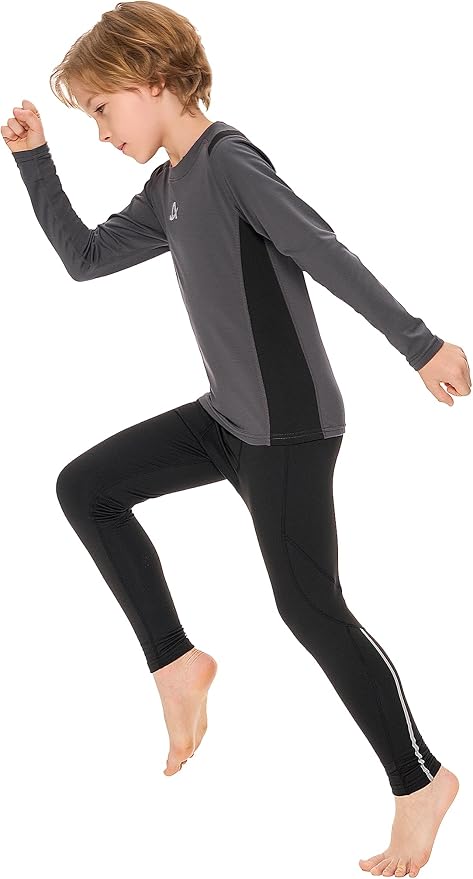 Set Biancheria Termica Per Bambini - Manica Lunga E Pantaloni, Poliestere, Certificato OEKO-TEX - Foto 7