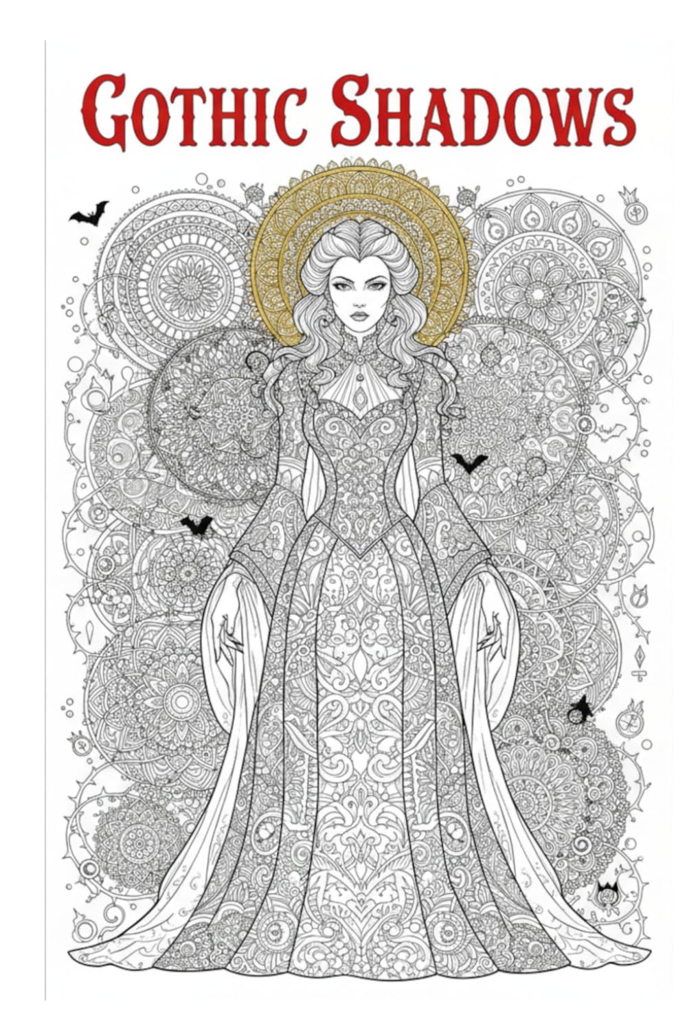 Gothic Shadows Book for Adults: Dark, Creepy and Macabre Illustrations for Relaxation and Stress Relief