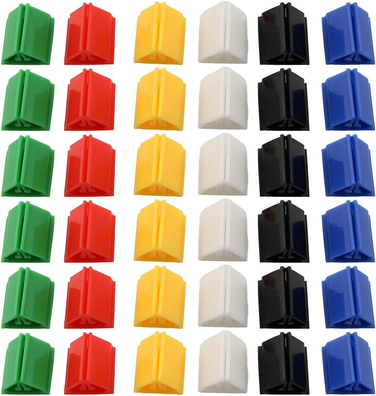 RLECS Game Board Tags 36PCS 6Color Plastic Game Card Stands
