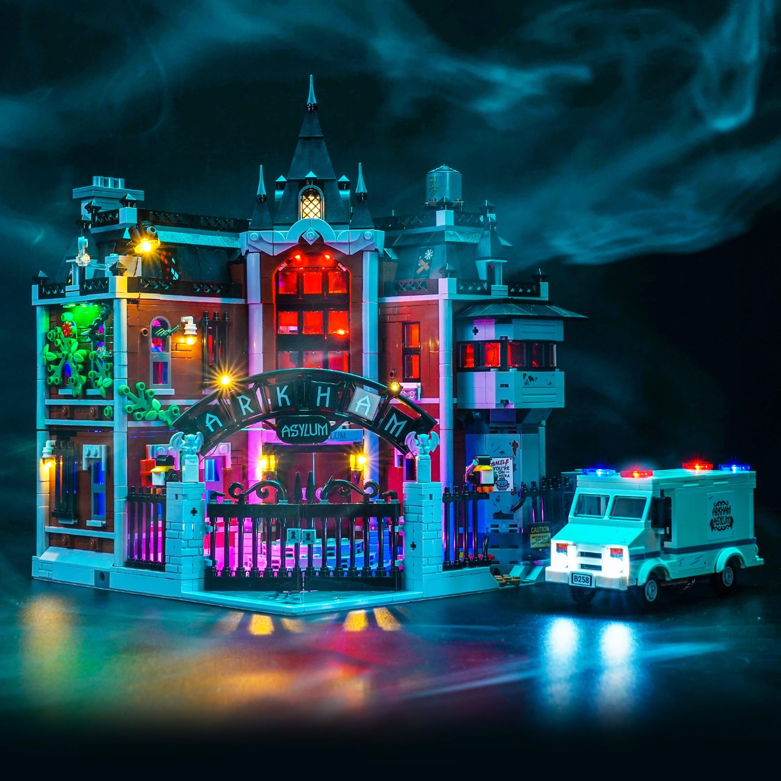 BrickBling LED Light Compatible with Lego Arkham Asylum, Compatible with Lego 76300-Not Come with Model (Classic Version Light)