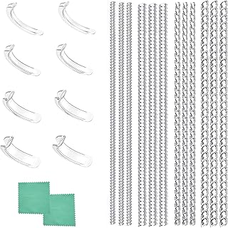 2 Styles Invisible Ring Size Adjuster for Loose Rings,20 Pieces.Including 12 Pcs Transparent Spring Ring Sizer Guards, 8 Pcs Plug-In Invisible Loose Ring Sizer.with 2 Polishing Cloth, for Any Size Loose Rings Jewelry Guard Spacer Tool,For Assorted Sizes of Ring for Men/Women