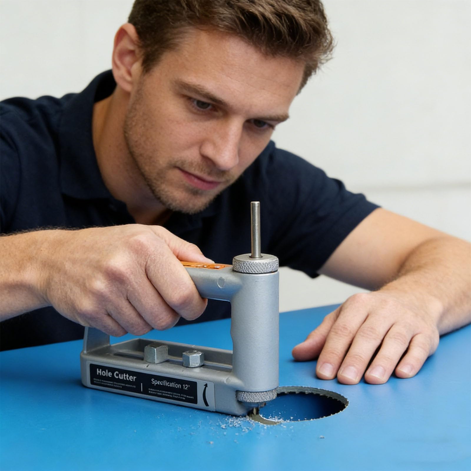Expert Plattenschneidewerkzeug, 5,1 cm - 30,5 cm, verstellbar, für HLK-Einheiten und Reparaturprojekte im Haushalt, Blech-Rundschneider