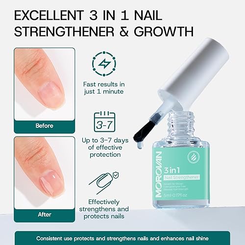 Miniatura 10 de Morovan Kit de removedor de esmalte de uñas de gel, juego de removedor de esmalte de gel con cinta de látex líquido y herramientas de manicura, sin