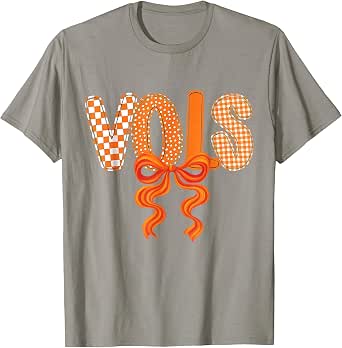 Vintage Classic 90s Vols Orange Coquette Bow T-Shirt