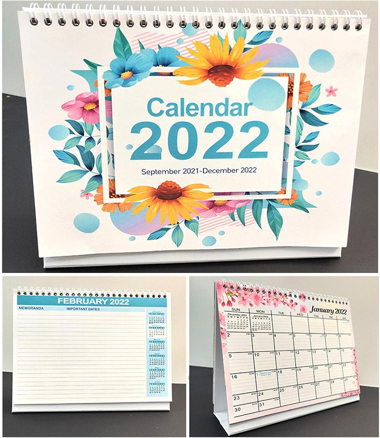 Ua Calendar 2022 Amazon.com : 2021-2022 Desk Calendar - Foldable Standing Flip Desktop  Calendar, Space-Saving Countdown Calendar With Strong Twin-Wire Binding,  2021 Sep-2022 Dec Stand Up Flip Tabletop Calendar For Home Office : Office  Products