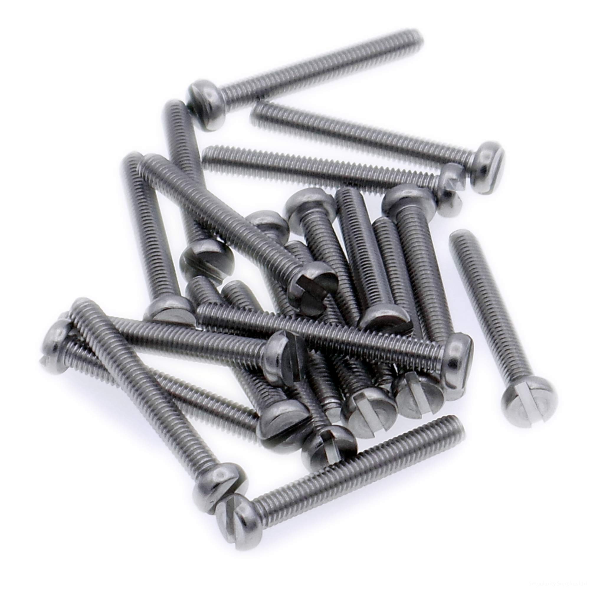 Singularity Supplies M4 (4Mm X 40Mm) Slot Cheese Machine Screw (Bolt) - Stainless Steel (A2) (Pack Of 20)