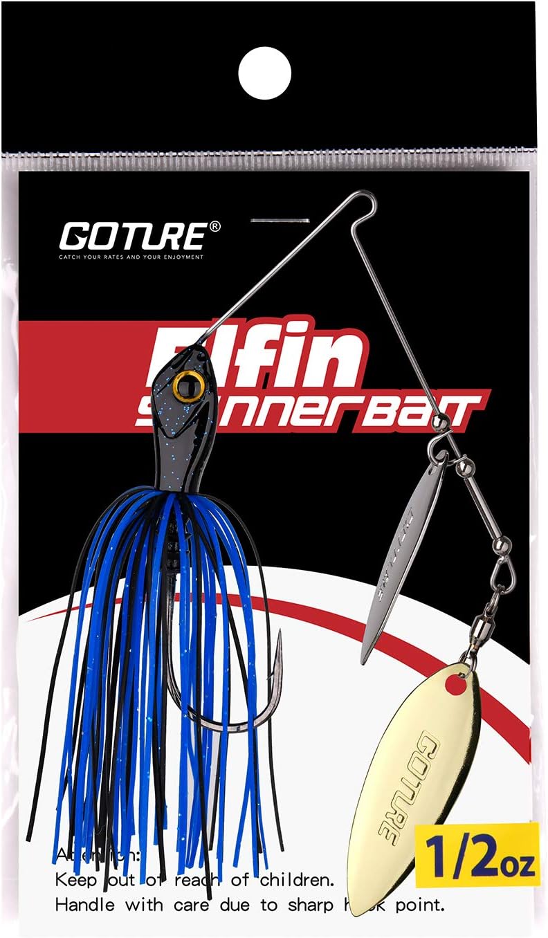 Goture Bass Fishing Lures Spinner Baits Kit Jigs for Bass Fishing Bladed Freshwater Saltwater Metal Double Willow Blade Spinnerbaits Rooster Tail for Salmon Pike Trout Walleye Jigs（3/8 1/2oz） : Sports & Outdoors