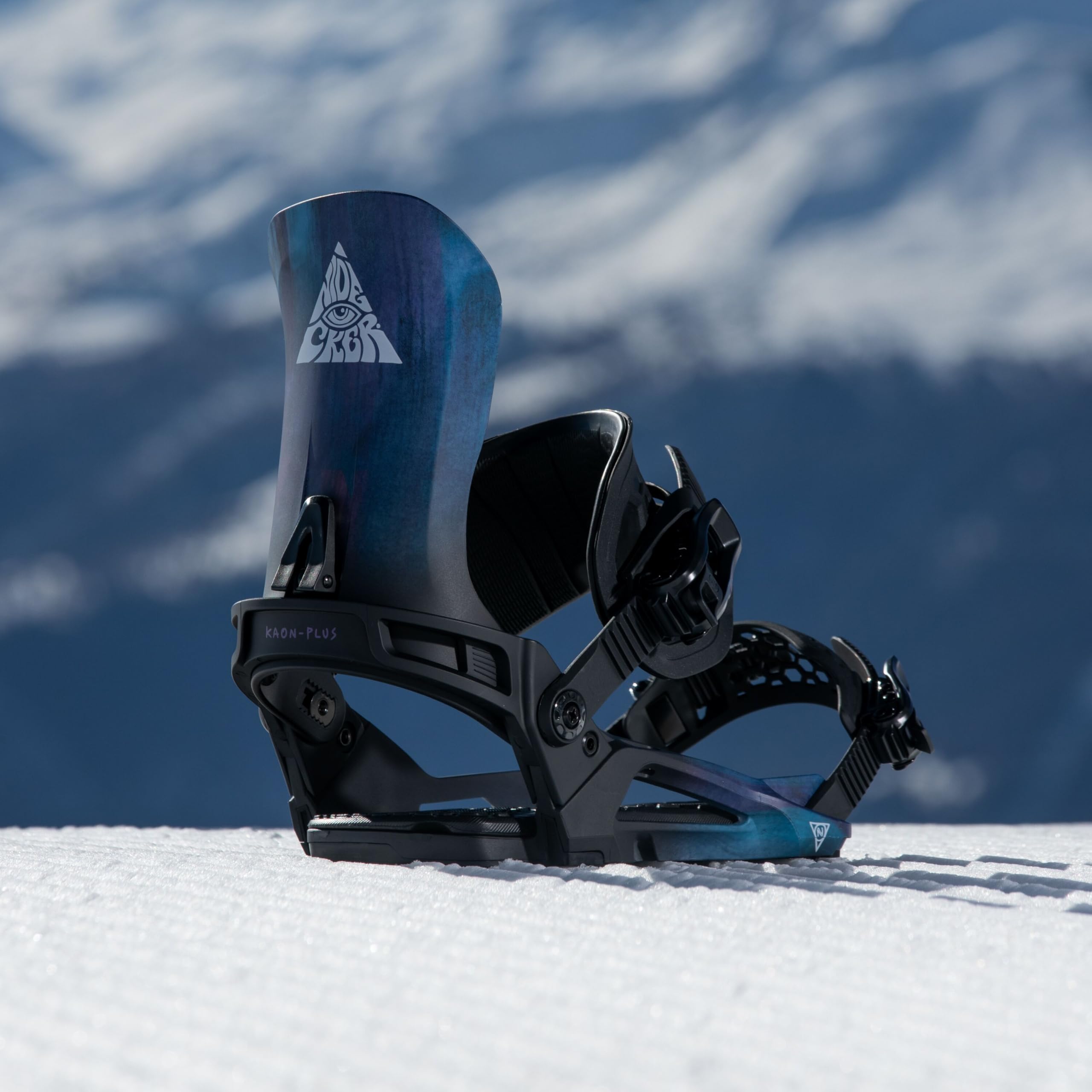 Nidecker Kaon Plus Fixations de Snowboard - Bio-Strap renforcée, Plaque de Base N-Flex et Confort ExoFrame