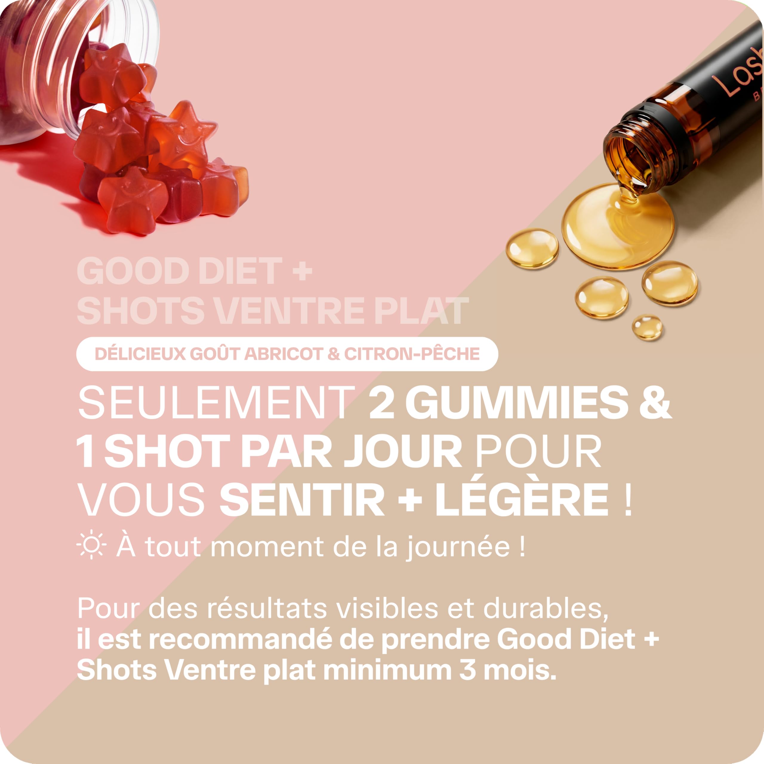 Lashilé Beauty Pack Shots Ventre Plat & Good Diet Minceur Digestion
