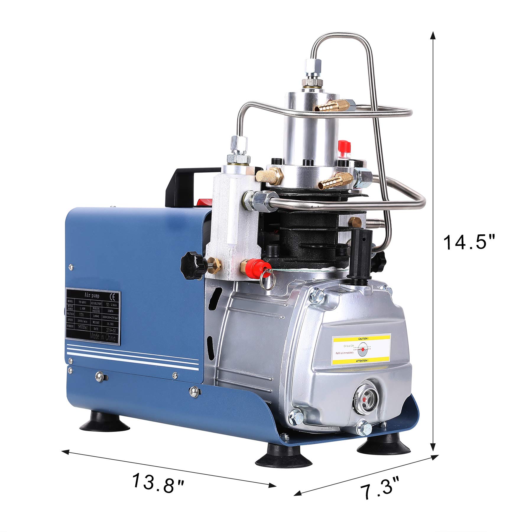 CREWORKS Electric PCP Air Compressor Pump 4500 PSI/30 MPa /300 BAR