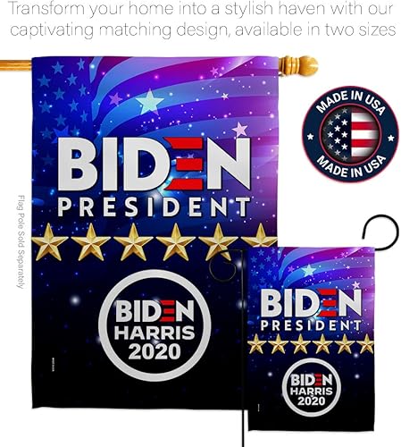 Miniatura 4 de Bandera de Biden Harris, presidente, voto, bandera de jardín, patriótico, demócrata, republicano, fiesta de té, Estados Unidos, decoración de casa,