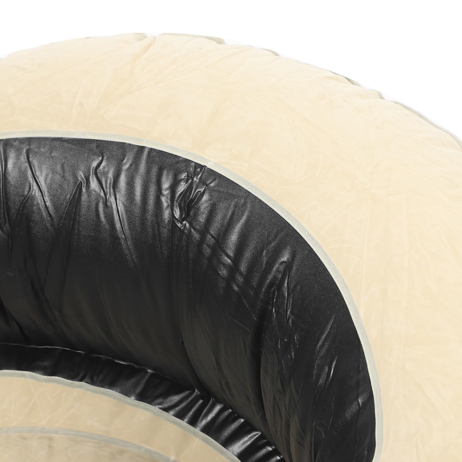 Sofa Gonfiabile Pieghevole in PVC Argento per Ufficio e Auto