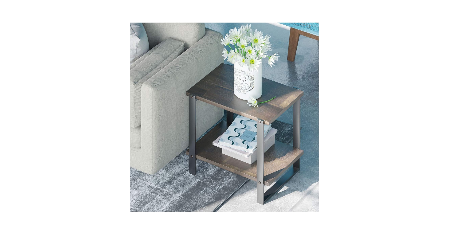 Amazon.com: ZINUS Brock 21 Inch Solid Wood Side Table, End