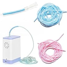 4 Pcs 5 Ft Oxygen Tube Support Crimp Straightener for Portable Oxygen Concentrator Oxygen Tank Oxygen Hose Nasal Cannula Oxygen Tubing Accessories