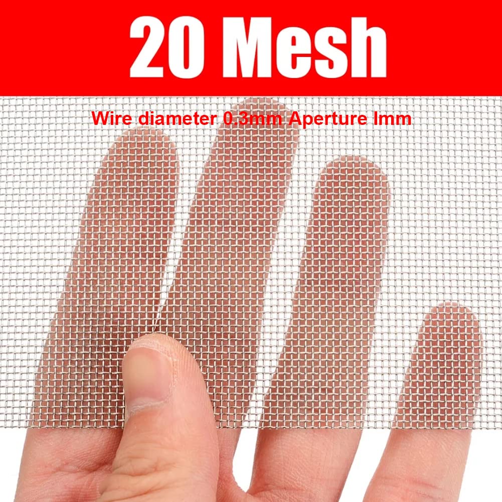 Rete Metallica Acciaio Inox A Maglia Fina - Barriera Anti Topi E Insetti Per Ventilazioni E Fori