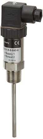 800 Series Temperature Transmitter,40/120F Temperature Range, 4-20mA Output, 1/2 NPT Process Connection, Hirschmann Connection, 4 in Stem, 6 mm Diameter