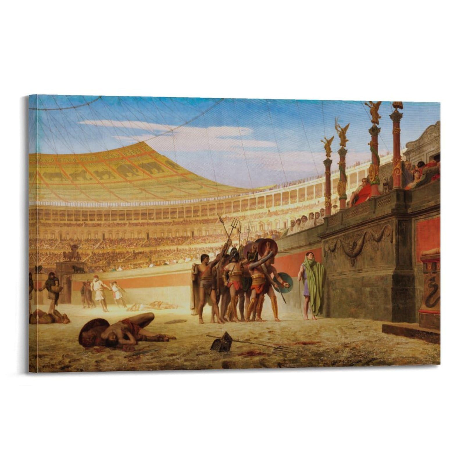 Toile Ave Caesar Jean Léon Gérôme tableau décoration chambre - 6