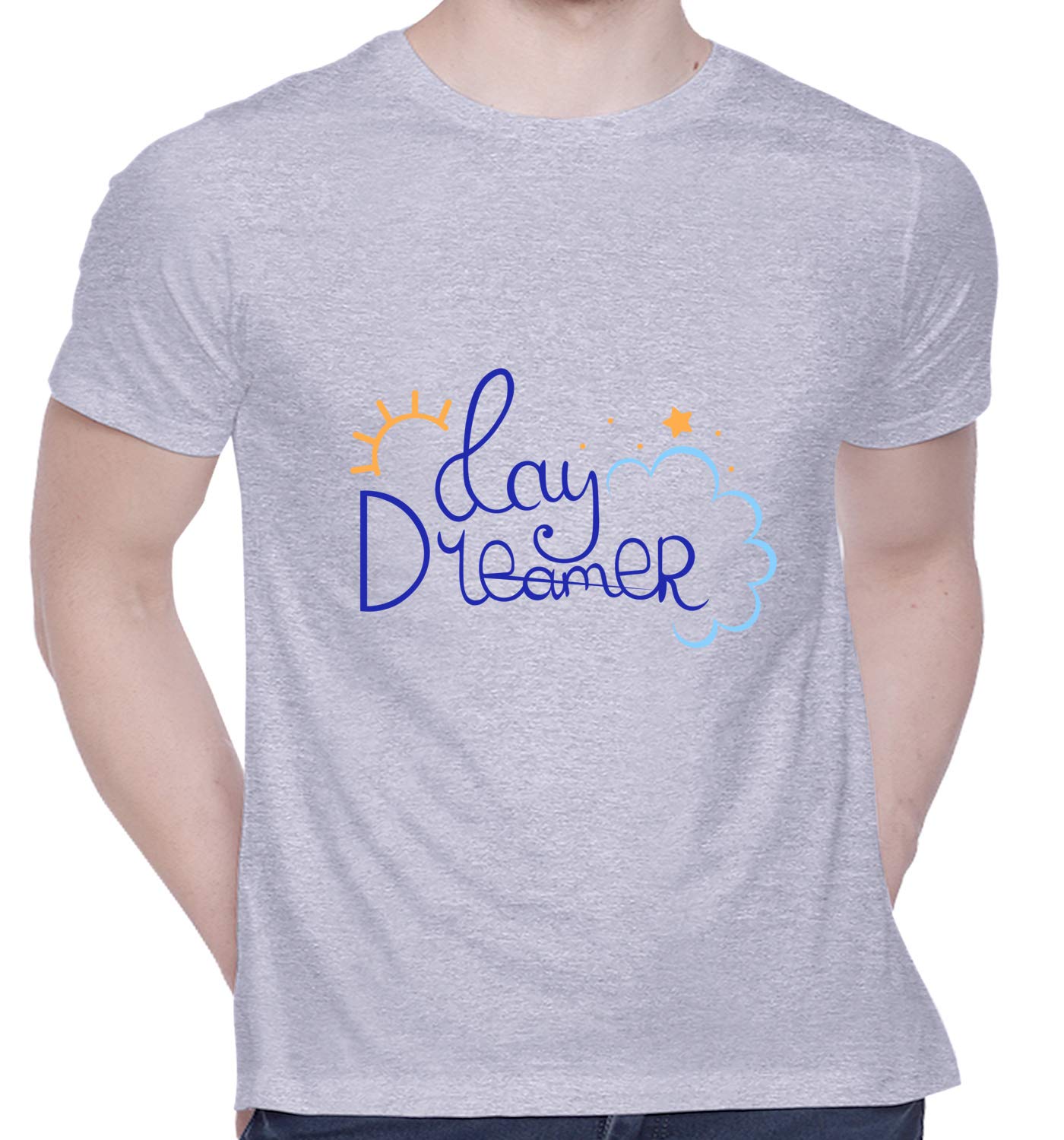 CreativiTGraphic Printed T-Shirt for Unisex Day Dreamer Tshirt | Casual Half Sleeve Round Neck T-Shirt | 100% Cotton | D00443-536