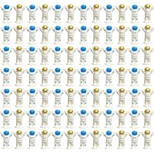 144 Pcs Mini Astronaut Figurines Bulk Small Plastic Spaceman for Outer Space Party Decorations Cake Toppers DIY Crafts School Projects Collectibles Cute Resin Astronaut Sculptures 2 Colors