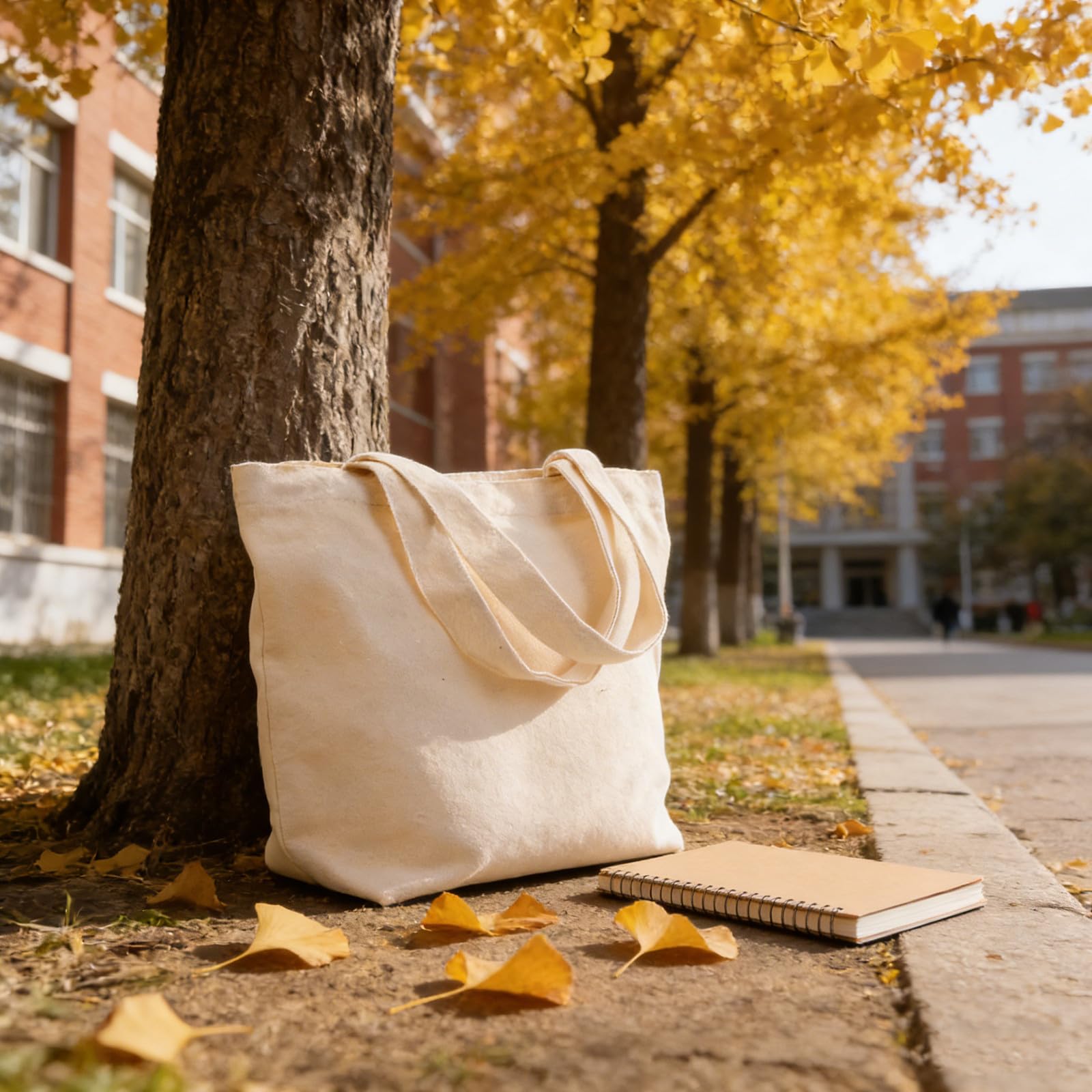 10 Bolsas de Lona para Mujer, Reutilizables, Diseño Espacioso, Material de Lona Natural, Ideales para Fiestas y Manualidades