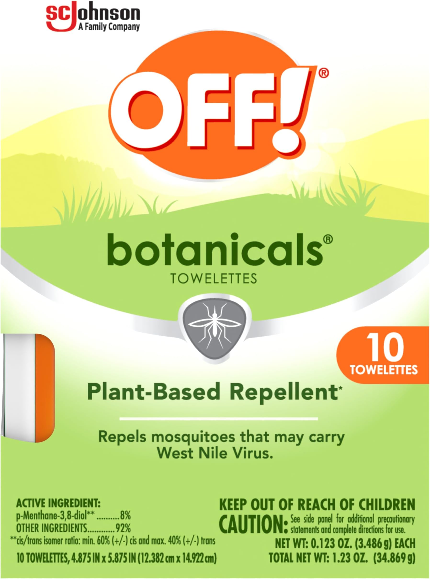 Botanicals Insect Repellent Towelettes (10 Ct)