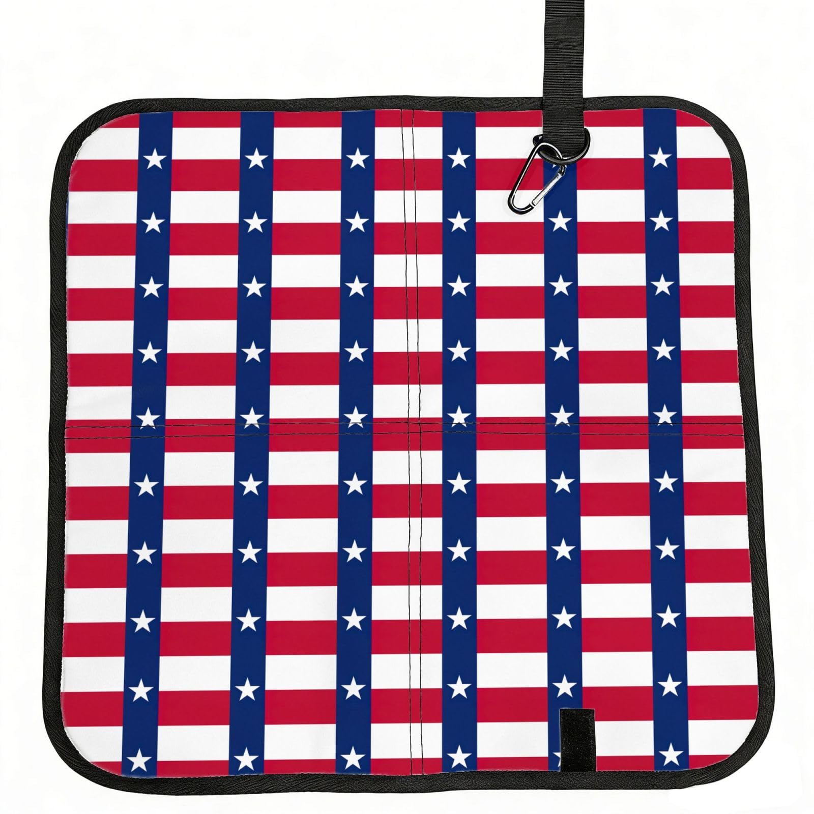 NImongt Texas State Flag Print Portable Chair Pad Foldable Seat Cushion Outdoor Seating Office Picnic Camping