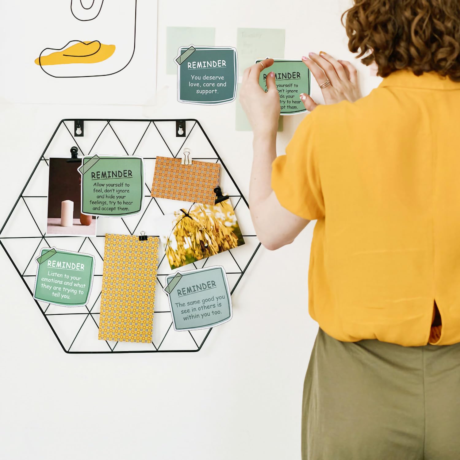 Una Serie Di Poster Da Cartolina Frasi Motivazionali Moderne Con Arredamento Adesivi Per - Foto 13