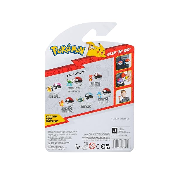 Foto 6 de 7 de Pokémon PKW3139 Clip'n'Go Poké Balls-Magby & Premierball, Negro