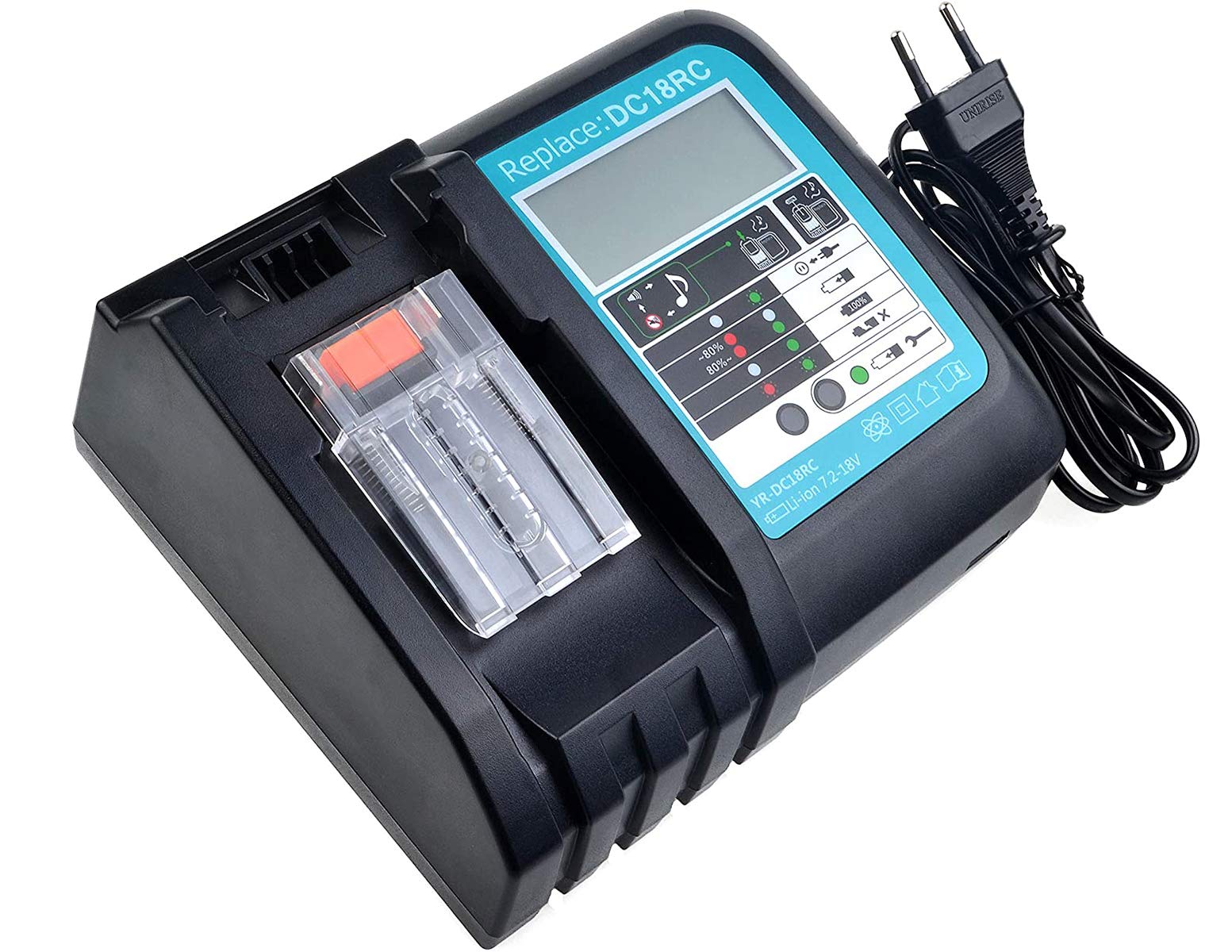 Ładowarka zamienna Makita 18V DC18RA DC18RC do Makita BL1830 BL1850 BL1815 BL1430 BL1450 BL1415 14,4-18V