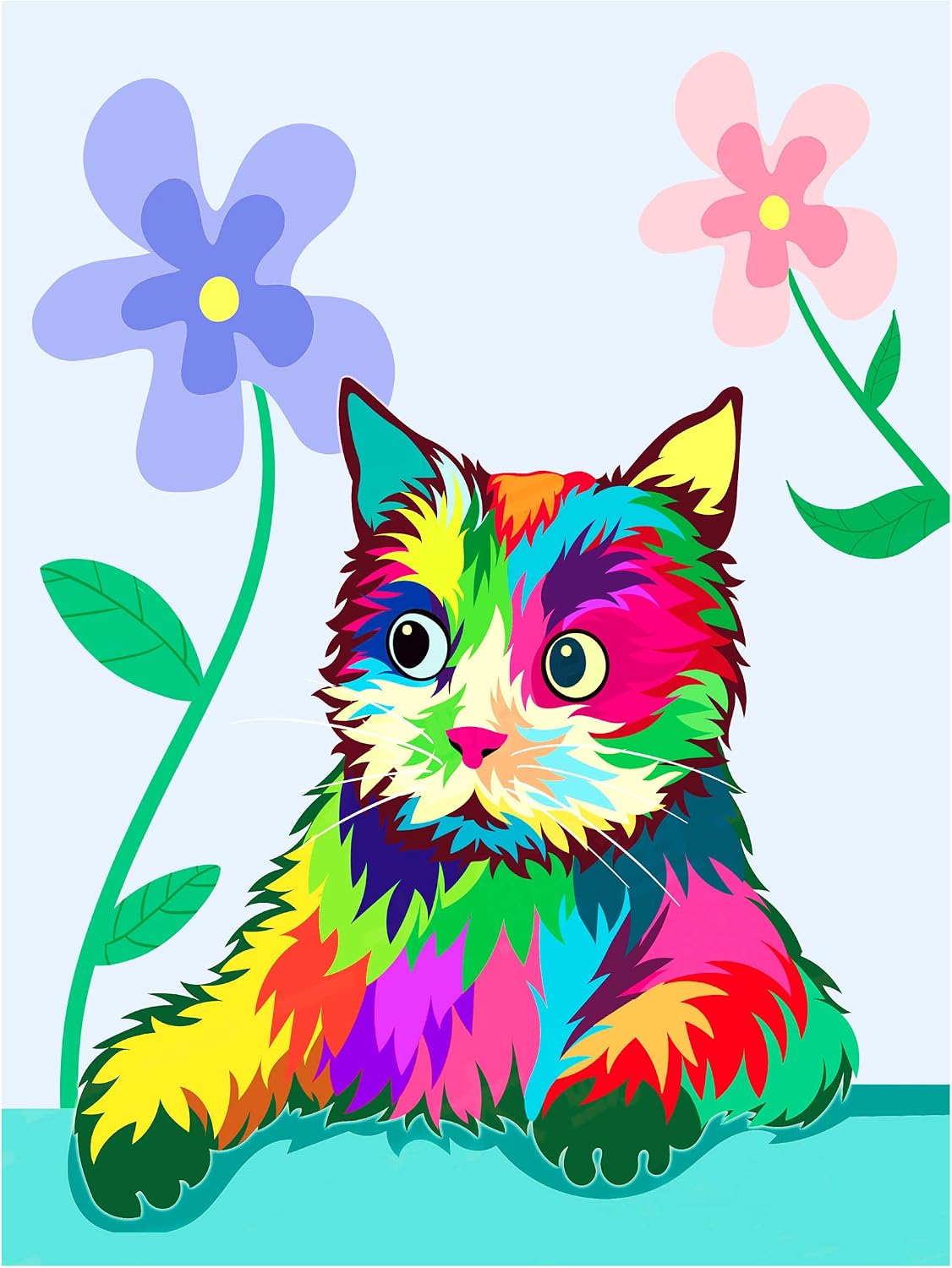 Buy Maomaomi Paint By Numbers For Kids Adults Beginner Diy Canvas Painting Gift Kits 12 16 Inch Lazy Cat Without Frame Online In Taiwan B08jtzhvjb