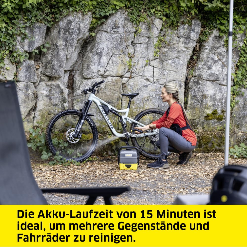 Kärcher OC 3 Plus Mobile Outdoor Cleaner, 2 l/min, 7 l Wassertank, Lithium-Ionen-Akku, Niederdruck