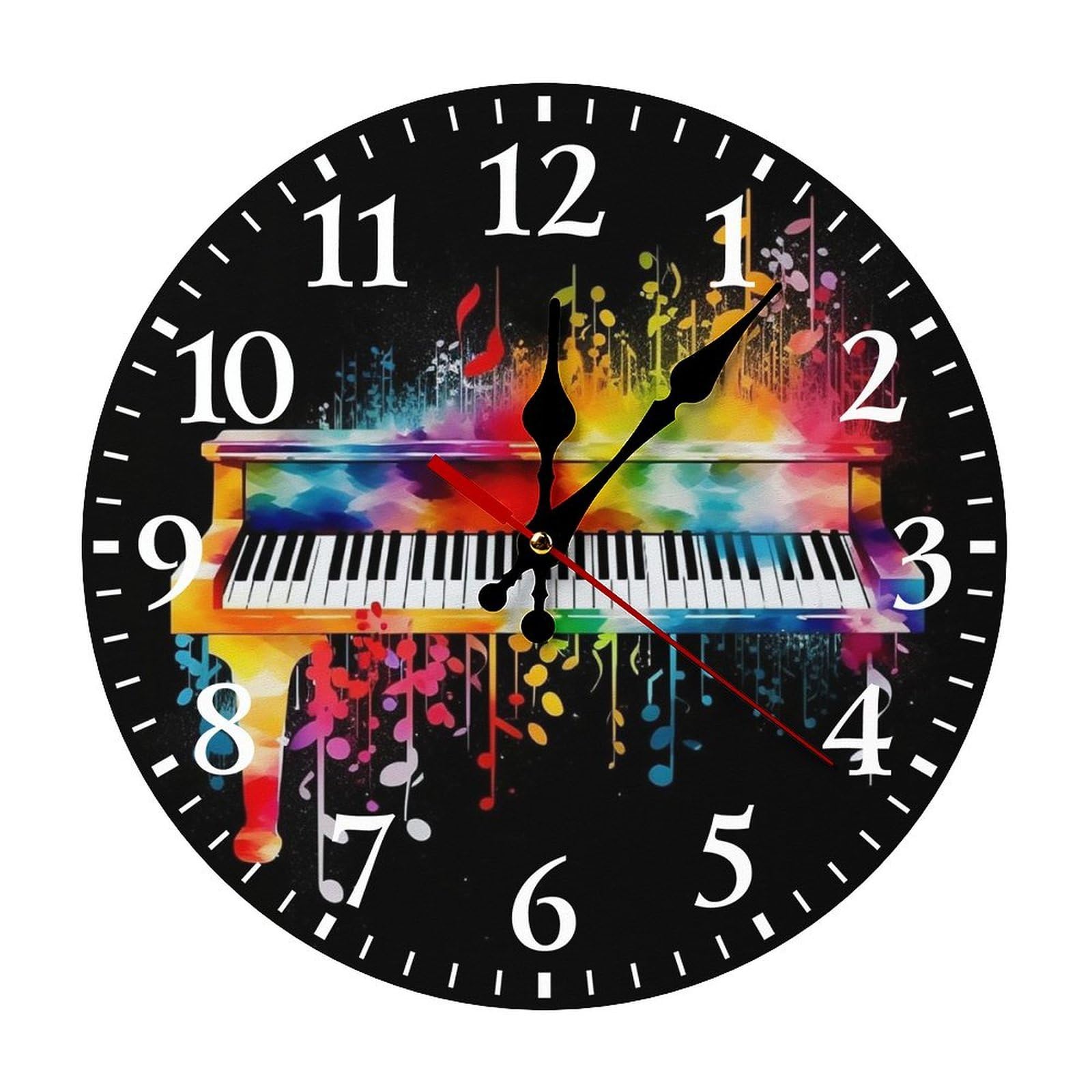 Horloge murale blanche silencieuse fini le tic tac dans votre bureau