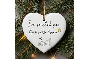 Ceramic 2023 Christmas Ornament, Live Neighborly Living Home Decor