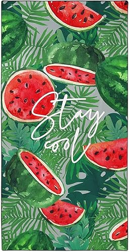 Miniatura 8 de Toalla de playa de gran tamaño de secado rápido, sin arena, toallas de playa de microfibra ligera para natación, piscina, camping, viajes, hojas