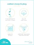 Simple Joys by Carter's Baby-Girls Neutre 2-Pack Coton Pied Sommeil et PlayBaby et des couchettes pour enfants