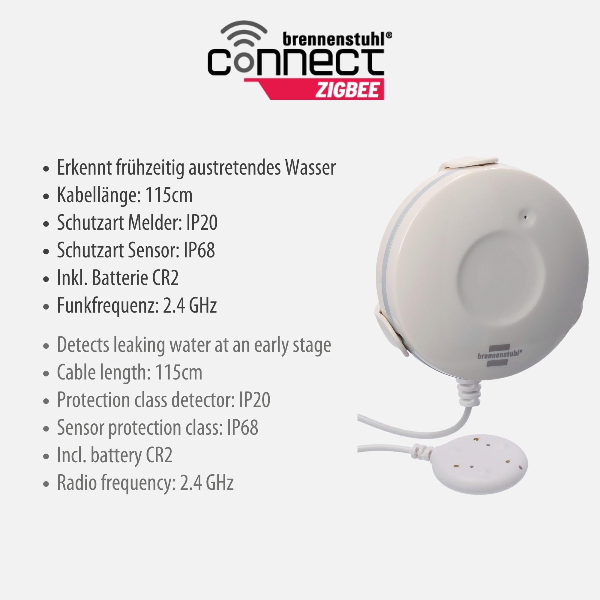 brennenstuhl®Connect Zigbee czujnik wody WM CZ 01