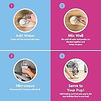 Vista 5 de Cuppy Cake - Pastel en microondas en un vaso para perros - Solo agrega agua y pon en el microondas, listo en 2 minutos