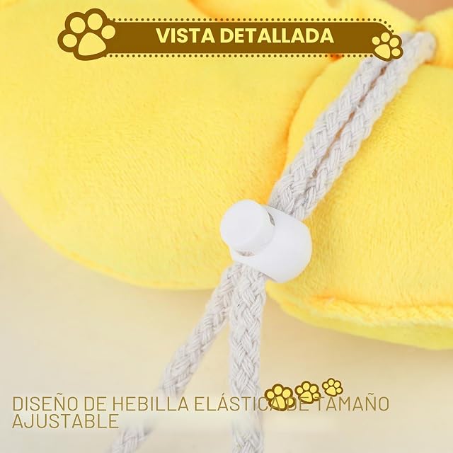 Foto 4 de 7 de Collar Isabelino para Gatos - Collar Protector Talla M - Algodón PP Suave - Evita Lamidos Postoperatorios