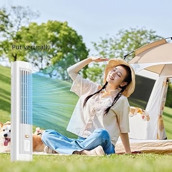 Coldeez Cooling Ace 5.0, Libiyi Cooling Ace with 3 Speeds, Coldeez Cooling Ace Air Conditioner, Portable Air Conditioner Cooling Fan Quiet with 3 Speeds (White)