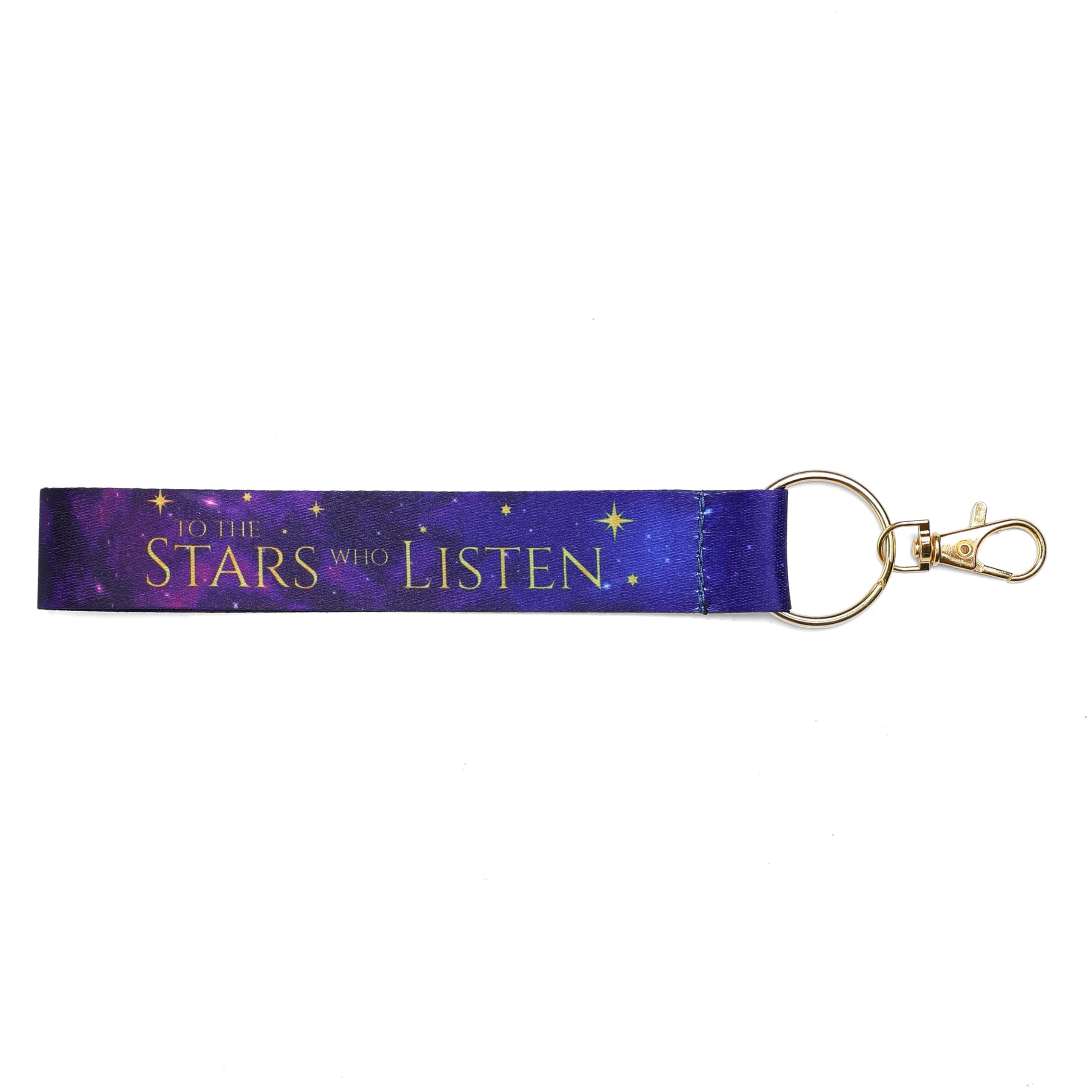 ASVP Shop To the Stars who Listen - Double-Sided Wristlet Keychain - ACOTAR Quote - Dreams that are Answered