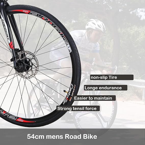 Road Bike, 54cm Frame, 700C Wheels, 21 Speed, Disc Brake, Men's/Women's Bicycle
