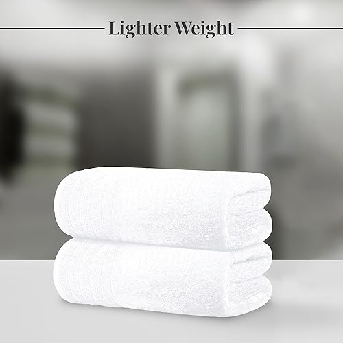 Miniatura 3 de Tens Towels Paquete de 2 toallas de baño extragrandes de 35 x 70 pulgadas, 100% algodón, más grandes y ligeras, más rápidas de secar, súper suaves y