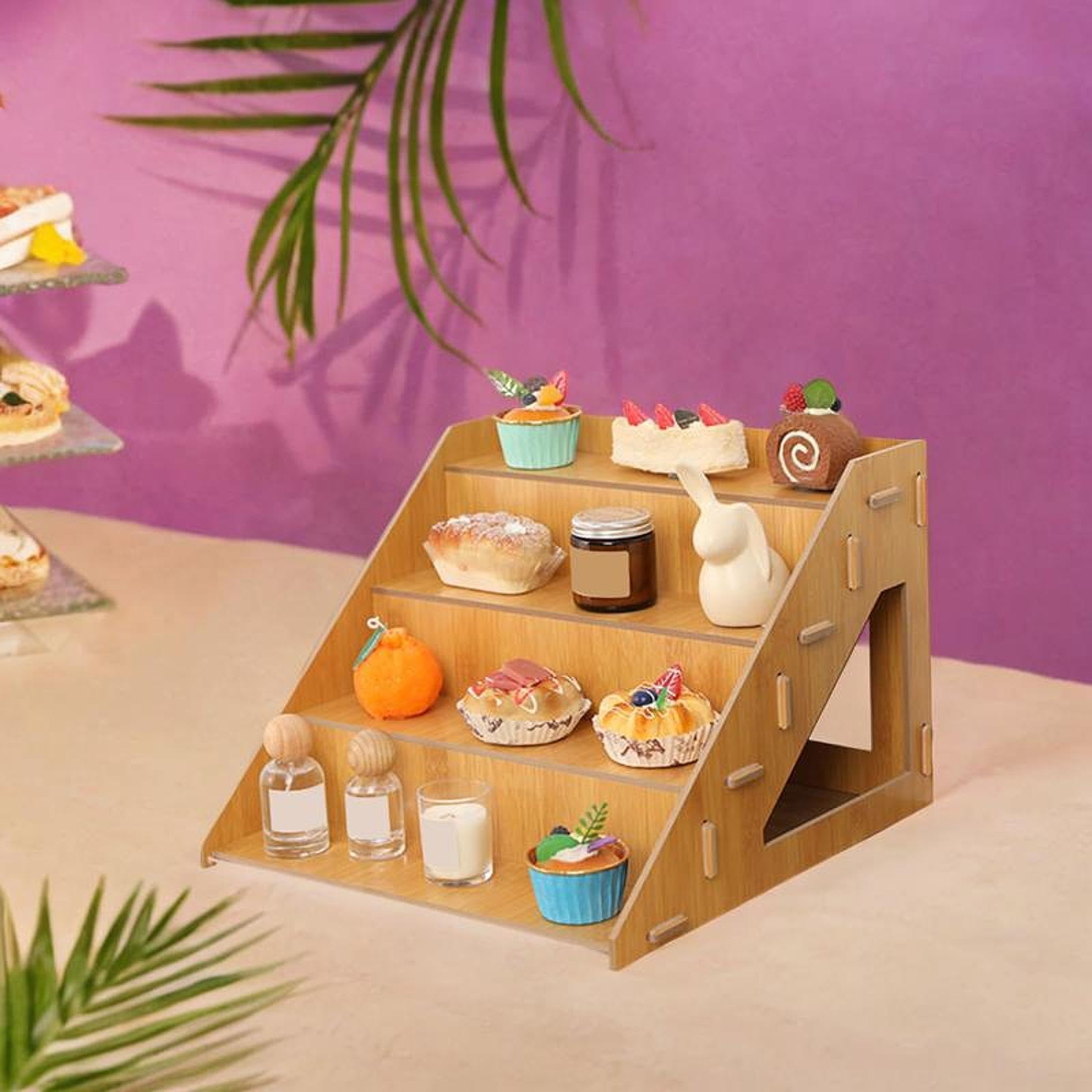 Soporte Para Cupcakes De Madera 4 Niveles